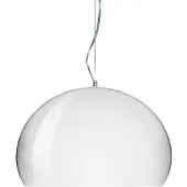 Kartell Small FL/Y Pendelleuchte Weiß - , Small FL/Y, Weiß, für Wohnzimmer, Kunststoff, Design