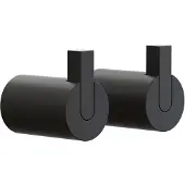 Frost - Nova 2 Wandhaken, Ø 16 x T 27 mm, schwarz (2er-Set)
