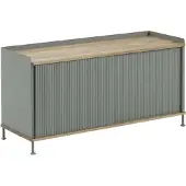 Muuto Enfold Anrichte Niedrig Eiche/Staubiges Grün