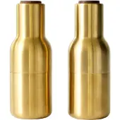 Audo Copenhagen 2er-Set Menu Bottle Grinde Gold Salz- und Pfeffermühlen