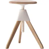 Magis - Jerry The Wild Bunch Hocker (50-66 cm), Buche / weiß