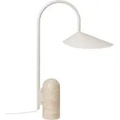 Ferm Living Arum Tischleuchte Cashmere - , Arum, Beige, für Wohnzimmer, Marmor, Design