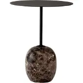 &tradition Lato LN8 Beistelltisch, emparador marmor / schwarz