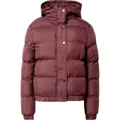 Urban Classics Ladies - Hooded Puffer Winterjacke cherry - S