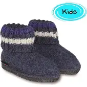 Iesse Schuh Haflinger Schuhe Kinder Hausschuhe Hüttenschuhe Wolle Paul jeans 631051-0-72, Größe:30 EU, Farbe:Blau