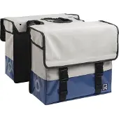Willex Doppelte Gepäckträgertasche aus beschichtetem Canvas 30 L