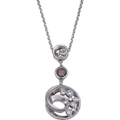 Orphelia Damen-Kette aus 925er Sterlingsilber mit Anhänger – Silber ZH-4493