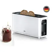 Braun HT3100WH, 1 Scheibe(n), Schwarz, Weiß, Tasten, Drehregler, 1000 W