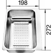 BLANCO 217796, Edelstahl, Edelstahl, 272 mm, 198 mm