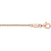 Engelsrufer Collierkettchen "Erbskettengliederung, 2,1 mm breit" Gr. 50, rosa (roségoldfarben), Halsketten, Damen, 50, Silber 925 (Sterlingsilber), B: 2,1mm, Collierkettchen, B:2,1mm