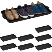 Relaxdays 8 x XL Schuhablage Schwarz
