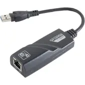 S-Conn S/CONN 13-50019, Kabelgebunden, USB, Ethernet, Schwarz