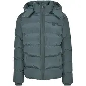 Urban Classics - HOODED PUFFER Winterjacke bottlegreen - XXL