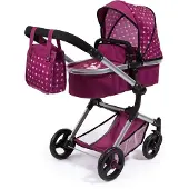 Bayer - Combi Dolls Pram - Vario - Pink (18467AA)