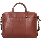 Fossil Henkeltasche Laptoptasche mit Laptopfach Haskell Brief Cognac braun