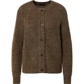 Selected Damen Pullover & Cardigans Slflulu Ls Knit Short Cardigan - Bruin - Größe L