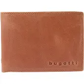 Bugatti Geldbörse "VOLO", Herren, braun (cognac), Leder, leicht glänzend, unifarben, Kleinlederwaren Geldbörse, echt Leder