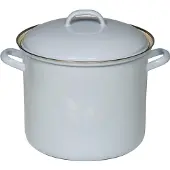 Riess Kochtopf aus Emaille 24 cm Blau 8 L