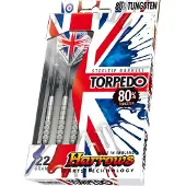 Harrows Torpedo 80% Wolfram Steeltip Darts 21g