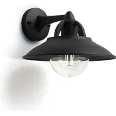 Philips Außenwandleuchte Cormorant, schwarz, Aluminium, Modern, Wandleuchte außen
