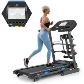 Capital Sports Pacemaker F120 Laufband für Zuhause Klappbar Elektrisch Treadmill Laufbahn Walking Pad, max. 12 km/h, LowNoise-FX Drive Motor, mit oder ohne Massage-Station