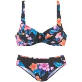 LASCANA Bügel-Bikini mit breiten Trägern und Print