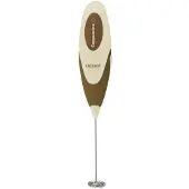Beper 90.349, Automatic milk frother/warmer, Braun, Hellbraun, Edelstahl, Kunststoff, Akku, AA
