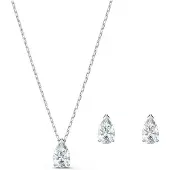 Swarovski Attract Pear Set aus Halskette und Ohrsteckern