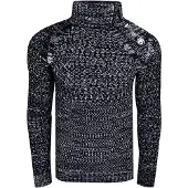 Rusty neal Side Button-Placket Grobstrick Rollkragen-Pullover