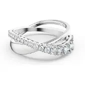Swarovski Rows Ring mit Kristall