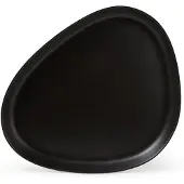 Lind DNA Teller Stoneware Platter Plate Black