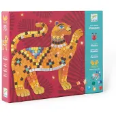 Djeco -Mosaik Glitzer: Im Herzen des Dschungels