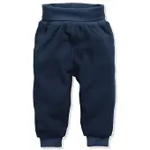 Schnizler Baby Pumphose Fleece mit Strickbund in Marine | Gr.: 62