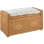 Home affaire Rattansitztruhe mit Stauraum Cosy braun