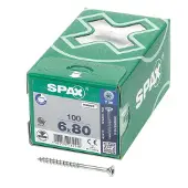 Spax Senkkopf, T-Star Plus, Teilgewinde 6,0 x 80 mm, 100 Stück