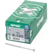 Spax 6,0X120/68 FZB US delgevind TORX spånpladeskrue - (100 stk.)