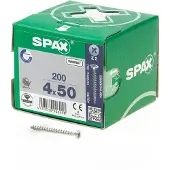 Spax Senkkopf, Kreuzschlitz Z, Vollgewinde 4,0 x 50 mm, 200 Stück