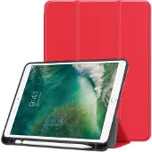 IMoshion Trifold Klapphülle für das Apple iPad 6 (2018) 9.7 Zoll / iPad 5 (2017) 9.7 Zoll / Air 2 (2014)/Air 1 (2013) - Rot
