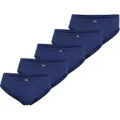 JBS Herren Slip, 5er Pack - Mini-Slip, Single Jersey, Cotton, einfarbig