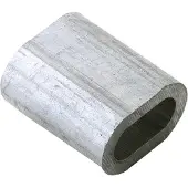 Dulimex Pressklemmen Quetschhülsen 3,1 mm, zylindrische Pressklemme Länge 11 Aluminium