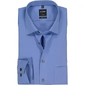 Olymp Luxor Bügelfrei Hemd Modern Fit Blau