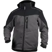 Dassy Jakarta zweifarbige Softshell-Jacke für Herren - zementgrau/schwarz - M