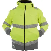 Dassy Malaga Warnschutz Softshell-Arbeitsjacke - neongelb/zementgrau - XL