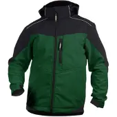 Dassy Jakarta zweifarbige Softshell-Jacke für Herren - flaschengrün/schwarz - 2XL