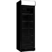 CombiSteel Kühlschrank 1 Glastür Schwarz