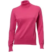 HEINE Strickpullover "Rollkragen-Pullover Rollkragenpullover in Feinstrick-Qualität", Damen, Gr. 34, pink, Modisch, Pullover Strickpullover