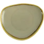 Olympia Kiln dreieckige Teller Moos 23cm