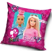 Procos Barbie Lächeln Kissenbezug 40x40 cm Velour
