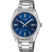 Casio Collection Analog Herrenuhr Edelstahl silbern MTP-1302PD-2AVEF