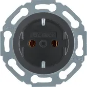 Berker Hager 474521 - Typ F - Schwarz - Duroplast - Kunststoff - 250 V - 16 A - 50 - 60